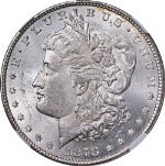 1878-P 7/8TF Strong Morgan Silver Dollar NGC MS63 Blast White Strong Strike