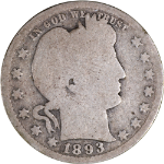 1893-O Barber Quarter