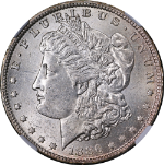 1886-O Morgan Silver Dollar NGC AU58 Great Eye Appeal Nice Strike