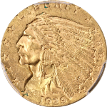 1929 Indian Gold $2.50 PCGS MS63 Superb Eye Appeal Strong Strike