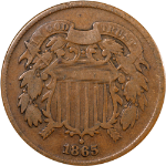 1865 Two (2) Cent Piece