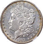 1893-P Morgan Silver Dollar NGC AU Details Great Eye Appeal Strong Strike