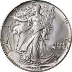 1986 (S) Silver American Eagle $1 CAC MS70 Struck San Francisco - Ultra Low Pop!