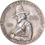 1921-D Pilgrim Commem Half Dollar
