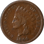 1864 &#39;L&#39; Indian Cent