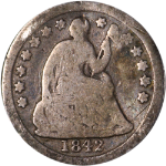 1842-P Seated Liberty Half Dime