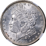 1891-O Morgan Silver Dollar NGC MS63 Blast White Great Eye Appeal