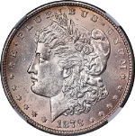 1878-P 7TF Rev 78 Morgan Silver Dollar NGC MS62 Superb Eye Appeal