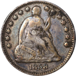 1858-P Seated Liberty Half Dime