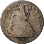 1861-P Seated Half Dollar
