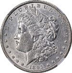 1895-O Morgan Silver Dollar NGC AU55 Blast White Great Eye Appeal