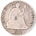 1872-P Seated Liberty Half Dime