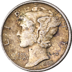 1925-P Mercury Dime - Split Bands