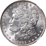 1903-O Morgan Silver Dollar NGC MS62 Great Eye Appeal Strong Strike