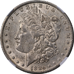 1886-O Morgan Silver Dollar NGC AU55 Great Eye Appeal Strong Strike