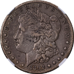 1892-CC Morgan Silver Dollar NGC VF35 Nice Strike