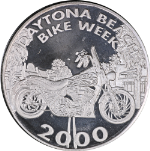 2000 Daytona Beach Bike Week 1 Ounce Silver Round - Humphreys &amp; Son - .999 STOCK