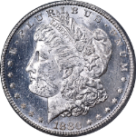 1880-S Morgan Silver Dollar PCGS MS62 Blast White Nice Eye Appeal