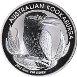 2012 Australia Silver Kookaburra - 10 Ounce .999 Fine Silver - OGP Capsule