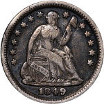 1849/6-P Seated Liberty Half Dime