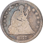 1877-CC Seated Liberty Quarter