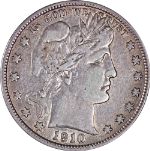 1910-S Barber Half Dollar Nice XF Great Eye Appeal Nice Strike