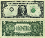 FR. 1907 G $1 1969-D Federal Reserve Note ERROR Ink Smear VF+