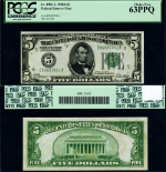 FR. 1951 E $5 1928-A Federal Reserve Note Richmond E-A Block Choice PCGS CU63 PPQ
