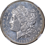 1904-O Morgan Silver Dollar NGC MS62 PL Blast White Great Eye Appeal