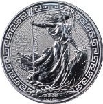 2018 Great Britain 1 Ounce Silver - Britannia Oriental Border - BU - STOCK