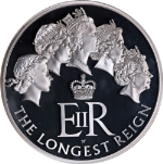 2015 Great Britain Silver 500 Pound Kilo - Queen Eliz Longest Reign NGC PF70UCAM