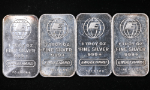 1 Ounce Engelhard Silver Bar .999+ Fine - Small E &amp; Globe - STOCK