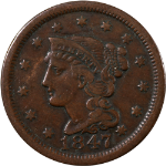 1847 Large Cent - Choice