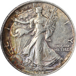 1918-P Walking Liberty Half Choice AU Great Eye Appeal Strong Strike