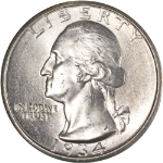 1934-P Washington Quarter