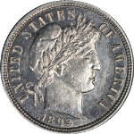 1892-P Barber Dime BU Nice Eye Appeal Strong Strike