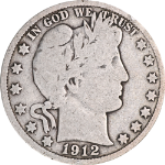 1912-S Barber Half Dollar