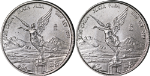1997-Mo Mexico 1/20 Ounce Silver - 1/20 Onzas - Libertad - 2 Coin Lot
