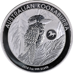 2014 Australia 1 Ounce Silver Kookaburra w/ Horse Privy - .999 Fine OGP - STOCK