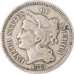 1873 Three (3) Cent Nickel
