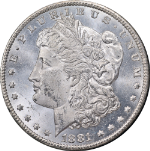 1881-CC GSA Morgan Silver Dollar NGC MS62 Blast White Strong Strike