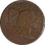 1795 Large Cent &#39;Plain Edge&#39; VG/F Details S.77 R.3 Decent Eye Appeal