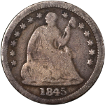 1845-P Seated Liberty Half Dime
