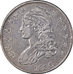 1836 Bust Half Dollar Choice XF+ 0-110 R.1 Nice Eye Appeal Nice Strike