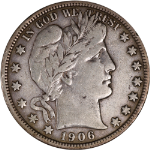 1906-D Barber Half Dollar - Choice