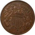 1868 Two (2) Cent Piece - Choice