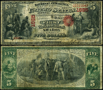 Sharon PA-Pennsylvania $5 1865 National Bank Note Ch #1685 FNB Fine+