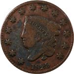 1829 Large Cent - Medium Letters