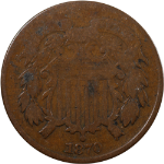 1870 Two (2) Cent Piece