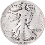 1921-D Walking Liberty Half Nice VG Key Date Great Eye Appeal Strong Strike